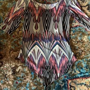 Funky cool body suit!  Art deco western design!